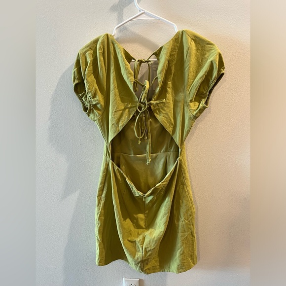 🆕 NWT - PACSUN LA HEARTS OPEN BACK LINEN SHIFT DRESS - Sold out online! - Picture 6 of 7